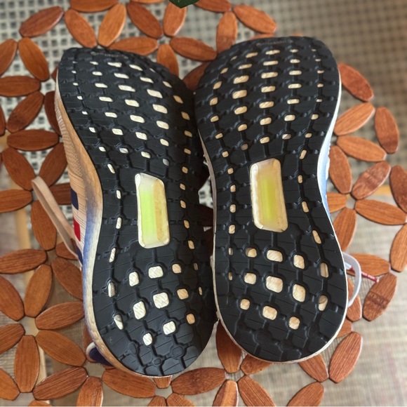 Adidas Men's Ultra BOOST 20 'White Royal Blue Red' Running Sneakers - Picture 14 of 15